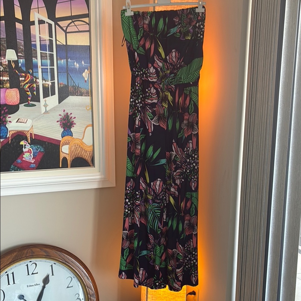 MULTI COLORED Strapless JUMPSUIT